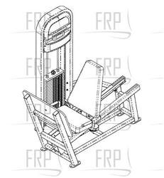 Seated Leg Press - 9LL-S1305AXXXXX - Product Image