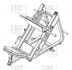 Angled Leg Press with Flat Platform - 601 - (BJTLL) - Product Image