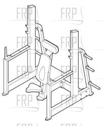 Military Press Bench - GZFW21640 - Product Image