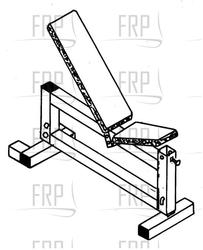 3312 WEIGHT BENCH - IM33120 - Product Image
