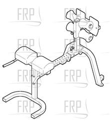 GLUTE-HAM BENCH SYSTEM - F2210 - Product Image