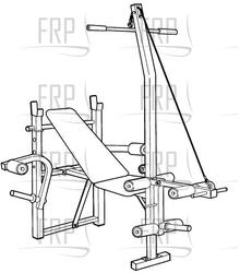 Plate Loaded Bench - 831.150240 - Product Image