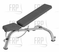 Flat Incline & Decline Bench - XFW-6700 Training - Silver - Product Image
