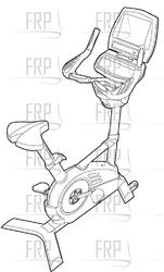 Upright Bike - FMEX3506P-CN0 - Chinese - Product Image