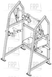 Plate Loaded 4 Way Neck - PL4W - Rev. D04 - Product Image
