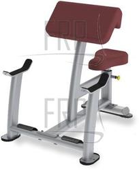 Preacher Curl - PFW-5000 Training - Silver - Product Image