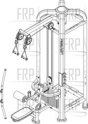 Cable Motion Multi Jungle Dual Pulley Pulldown - MJLPD - Product Image