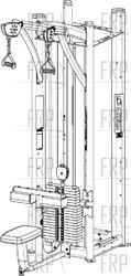Jungle Gym - 17082 Dual Handle Lat Pull - Product Image