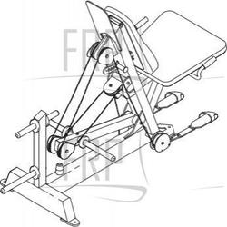 Plate Loaded Leg Extension - GZPL40320 - Product Image