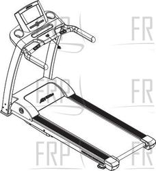 F3 - F3-XX00-0101 - Folding Treadmill - Arctic Silver - Product Image