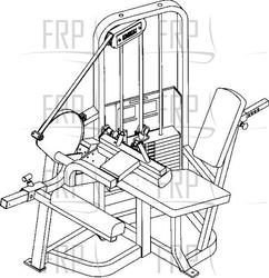 Seated Leg Curl Start RLD - 4627 - Product Image