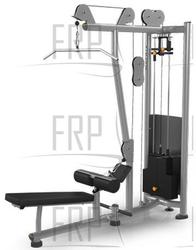 Lat Pulldown/Low Row - MG-FS946-02 - Iced Silver - Product Image