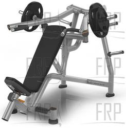 Incline Bench Press - MG-A417-02 - Iced Silver - Product Image