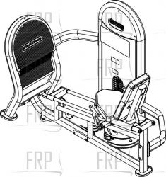 Leg Press/Calf Seat - 9IL-D1013-13BSSB - Cover