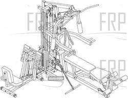 Home Gym Leg Press Adapter Kit - 415-101 - Equipment Image