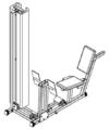 Free Standing Leg Press - LPF1-W-CS - (J3) - Equipment Image