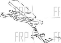 Free Weight Adjustable Bench - FWADJ - Equipment Image