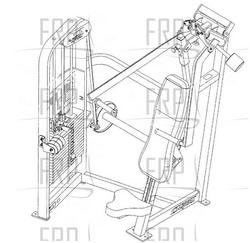 Incline Press Dual Axis - 4512 - VR2 - Product Image