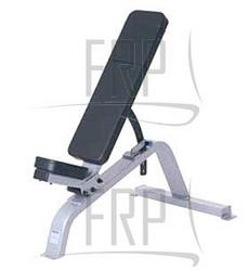 107 Adjustable Seated Incline Bench - Product Image