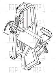Seated Tricep Extension - DSL208 - (BA62) - Product Image
