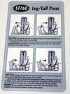 49001103 - DECAL INSTRUCTION ST760 - Product Image