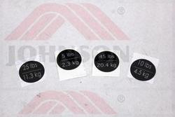 Decal, Weight Storage [FW10,11,62,63,72,73,94] - Product Image