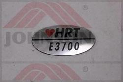 DECAL MODEL E3700HRT - Product Image