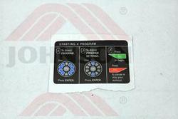 DECAL, CONSOLE, L, TM654, - Product Image
