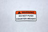 43005601 - WARNING DECAL - Product Image