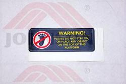 Warning Sticker;EP73-KM;EP73 - Product Image