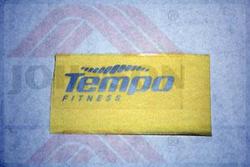 Decal, Rear Console Shell-Tempo - Product Image Decal, Rear Console Shell-Tempo - Product Image