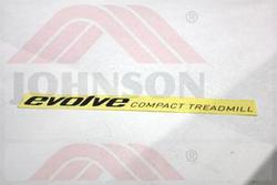 Decal, Left Side Rail and Motor Cover (Evolve) - Product Image Decal, Left Side Rail and Motor Cover (Evolve) - Product Image