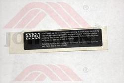 Sticker;Warning;Console;POP;R;TM250-V66A - Product Image