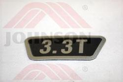 Decal, Motor Cover - 3.3T - Product Image