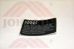 Decal, Warning - Product Image