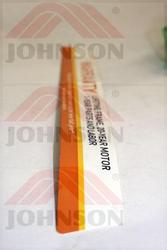 Sticker; Motor warranty;TM602-1US - Product Image