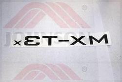 Label;Side Rail;TRANS;TM68B MX-T3x(TM68B-1US) - Product Image