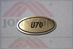 Model Sticker, 0.5mm, U70, - Product Image