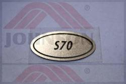DECAL MODEL, S70, US, EP78 - Product Image