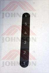 DIRECTION LABEL, SEAT ADJUSTABLE, GM12C - Product Image
