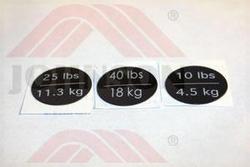 Sticker;Weight;FW62 - Product Image