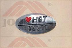 DECAL MODEL X6250HRT - Product Image