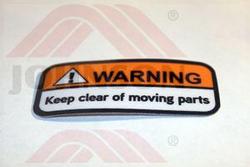 Small Warning Decal - Product Image