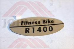 DECAL MODEL R1400 - Product Image