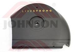 Cover, R, ABS, mold BLACK, LIVESTRONG, EP525 - Product Image