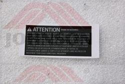 WARNING LABEL, CONSOLE, French - Product Image