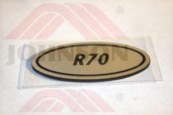 DECAL MODEL, 0.5mm, R70, - Product Image