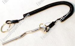 Weight stack pin, 5/16" x 3-1/2" W/Lanyard - Product Image