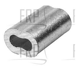 3/16" alum cable oval crimp - Product Image