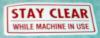 3000706 - Stay Clear Decal - Product Image